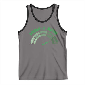 Funny Irish St. Patrick's Day Tank Top Drunk-O-Meter Drinking Party Shamrock TS11 Deep Heather Black Print Your Wear