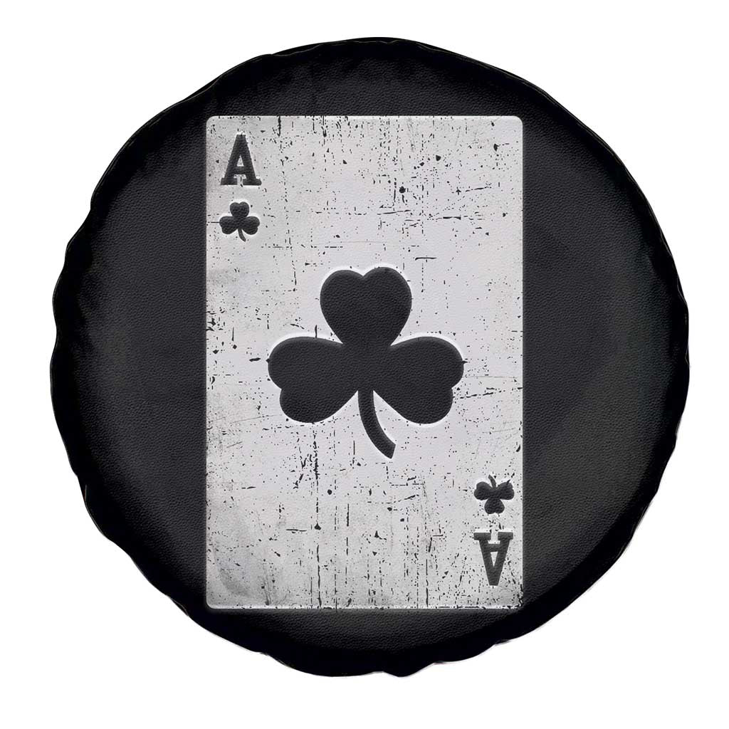 Funny St Patrick's Day Shamrock Clubs Poker Card Spare Tire Cover TS11 Print Your Wear
