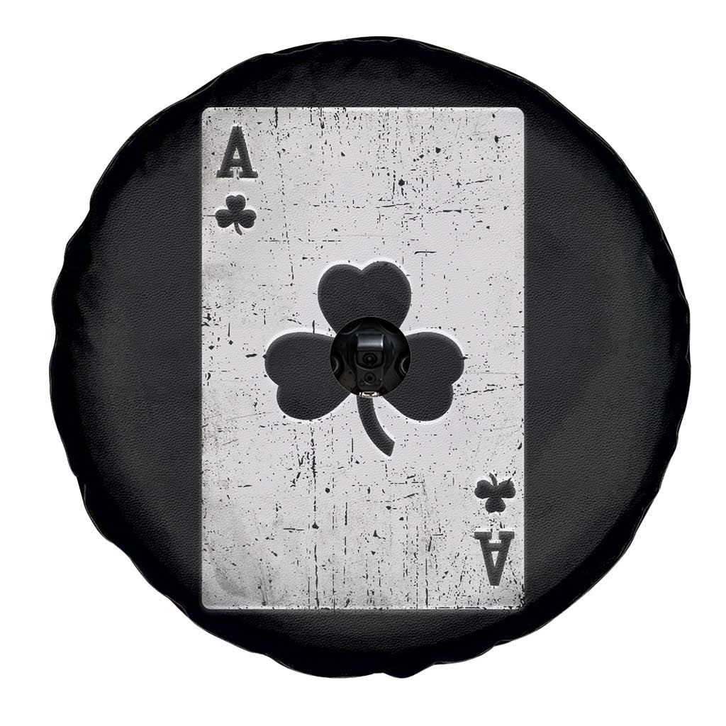 Funny St Patrick's Day Shamrock Clubs Poker Card Spare Tire Cover TS11 Print Your Wear