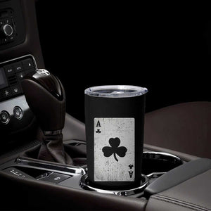 Funny St Patrick's Day Shamrock Clubs Poker Card Tumbler Cup TS11 Print Your Wear