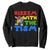Funny Rizz Em With The Tism Sweatshirt Autism Awareness Dabbing Puzzle TS11 Black Print Your Wear