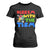 Funny Rizz Em With The Tism T Shirt For Women Autism Awareness Dabbing Puzzle TS11 Black Print Your Wear