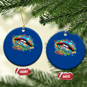 Funny Kiss My Aspergers Ceramic Ornament Asperger Syndrome Autism Awareness TS11 1pc Blue Print Your Wear