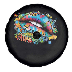 Funny Kiss My Aspergers Spare Tire Cover Asperger Syndrome Autism Awareness TS11 Print Your Wear