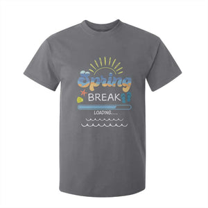 Funny Spring Break Loading T Shirt For Kid Spring Vacation Beach Sunshine TS11 Charcoal Print Your Wear