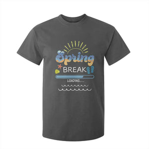 Funny Spring Break Loading T Shirt For Kid Spring Vacation Beach Sunshine TS11 Dark Heather Print Your Wear