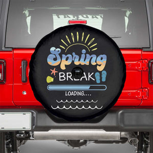 Funny Spring Break Loading Spare Tire Cover Spring Vacation Beach Sunshine TS11 Black Print Your Wear
