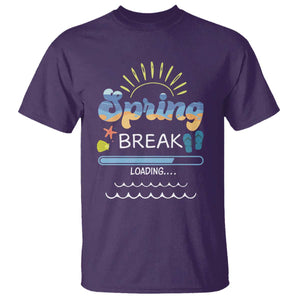 Funny Spring Break Loading T Shirt Spring Vacation Beach Sunshine TS11 Purple Print Your Wear
