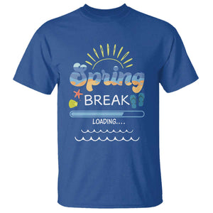 Funny Spring Break Loading T Shirt Spring Vacation Beach Sunshine TS11 Royal Blue Print Your Wear