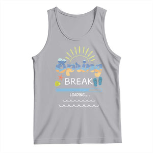 Funny Spring Break Loading Tank Top Spring Vacation Beach Sunshine TS11 Athletic Heather Print Your Wear