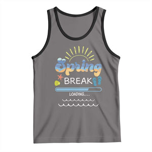 Funny Spring Break Loading Tank Top Spring Vacation Beach Sunshine TS11 Deep Heather Black Print Your Wear