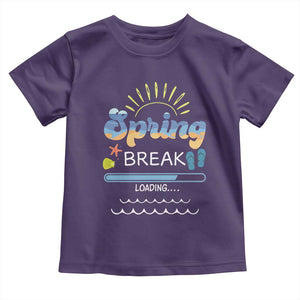 Funny Spring Break Loading Toddler T Shirt Spring Vacation Beach Sunshine TS11 Purple Print Your Wear