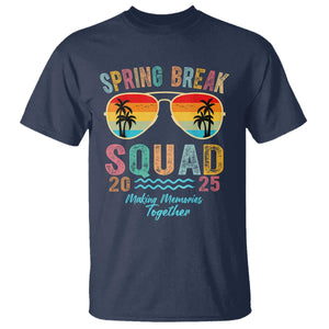 Funny Spring Break Squad 2025 T Shirt Sunglasses Family Matching TS11 Navy Print Your Wear