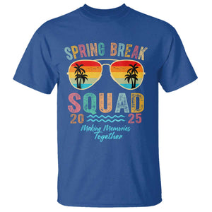 Funny Spring Break Squad 2025 T Shirt Sunglasses Family Matching TS11 Royal Blue Print Your Wear