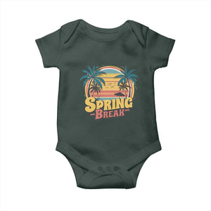 Funny Spring Break Baby Onesie Spring Vacation Beach Palm Tree TS11 Print Your Wear