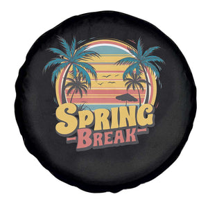 Funny Spring Break Spare Tire Cover Spring Vacation Beach Palm Tree TS11 Print Your Wear