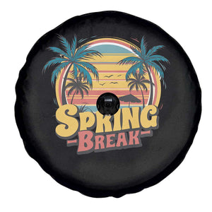 Funny Spring Break Spare Tire Cover Spring Vacation Beach Palm Tree TS11 Print Your Wear