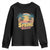 Funny Spring Break Youth Sweatshirt Spring Vacation Beach Palm Tree TS11 Black Print Your Wear