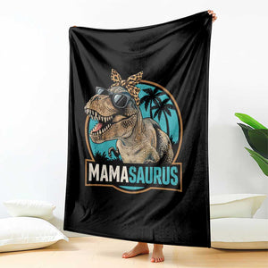 Mamasaurus Funny Dinosaur Mama Throw Blanket Mothers Day Family Matching TS11 Print Your Wear