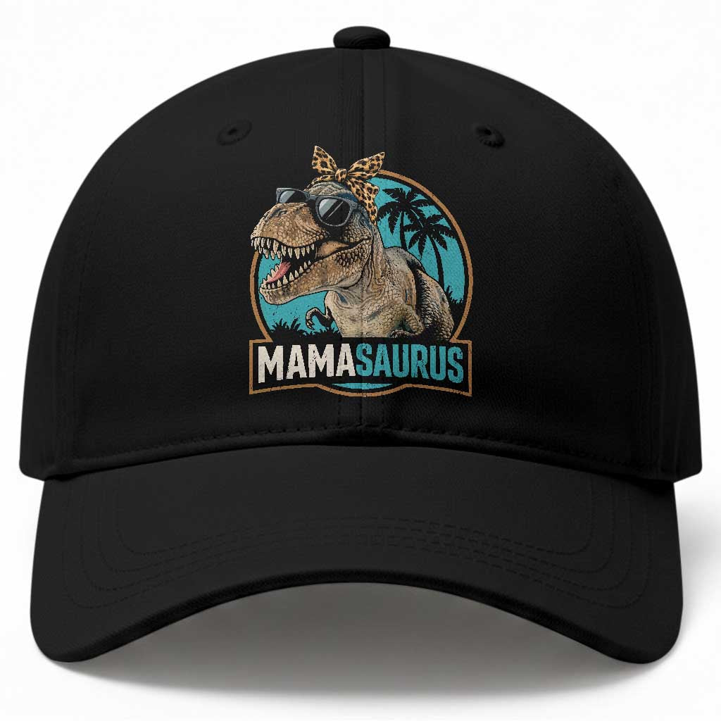 Mamasaurus Funny Dinosaur Mama Baseball Cap Mothers Day Family Matching TS11 Print Your Wear