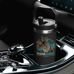 Mamasaurus Funny Dinosaur Mama Flip Straw Tumbler Mothers Day Family Matching TS11 Print Your Wear
