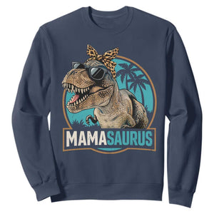 Mamasaurus Funny Dinosaur Mama Sweatshirt Mothers Day Family Matching TS11 Navy Print Your Wear