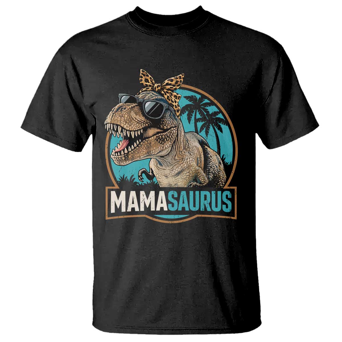 Mamasaurus Funny Dinosaur Mama T Shirt Mothers Day Family Matching TS11 Black Print Your Wear