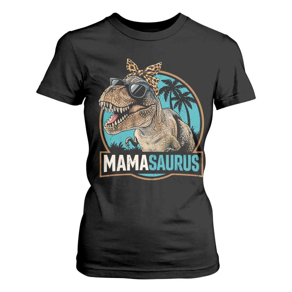 Mamasaurus Funny Dinosaur Mama T Shirt For Women Mothers Day Family Matching TS11 Black Print Your Wear