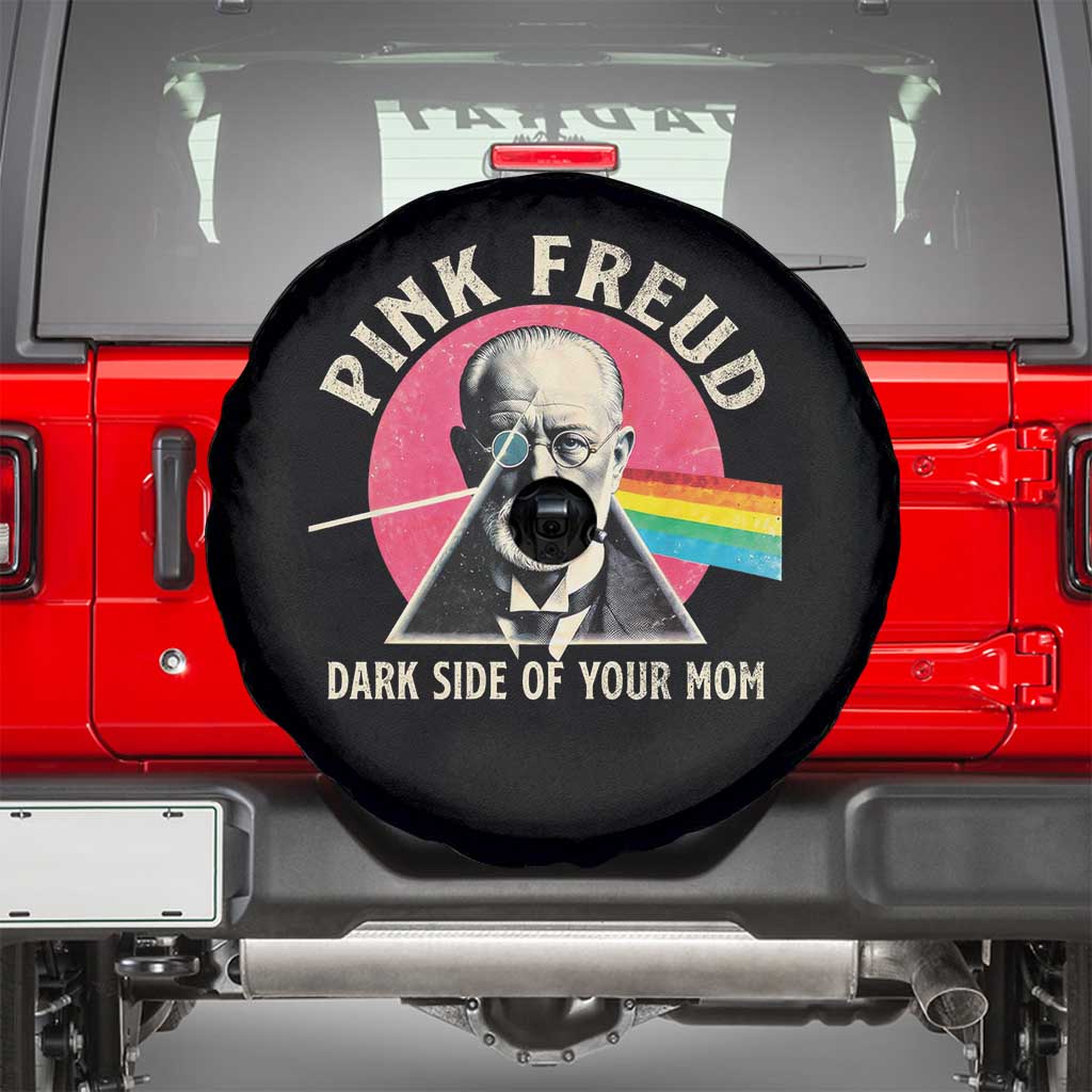 Pink Freud Dark Side Of Your Mom Spare Tire Cover Psychoanalysis Joke TS11 Black Print Your Wear