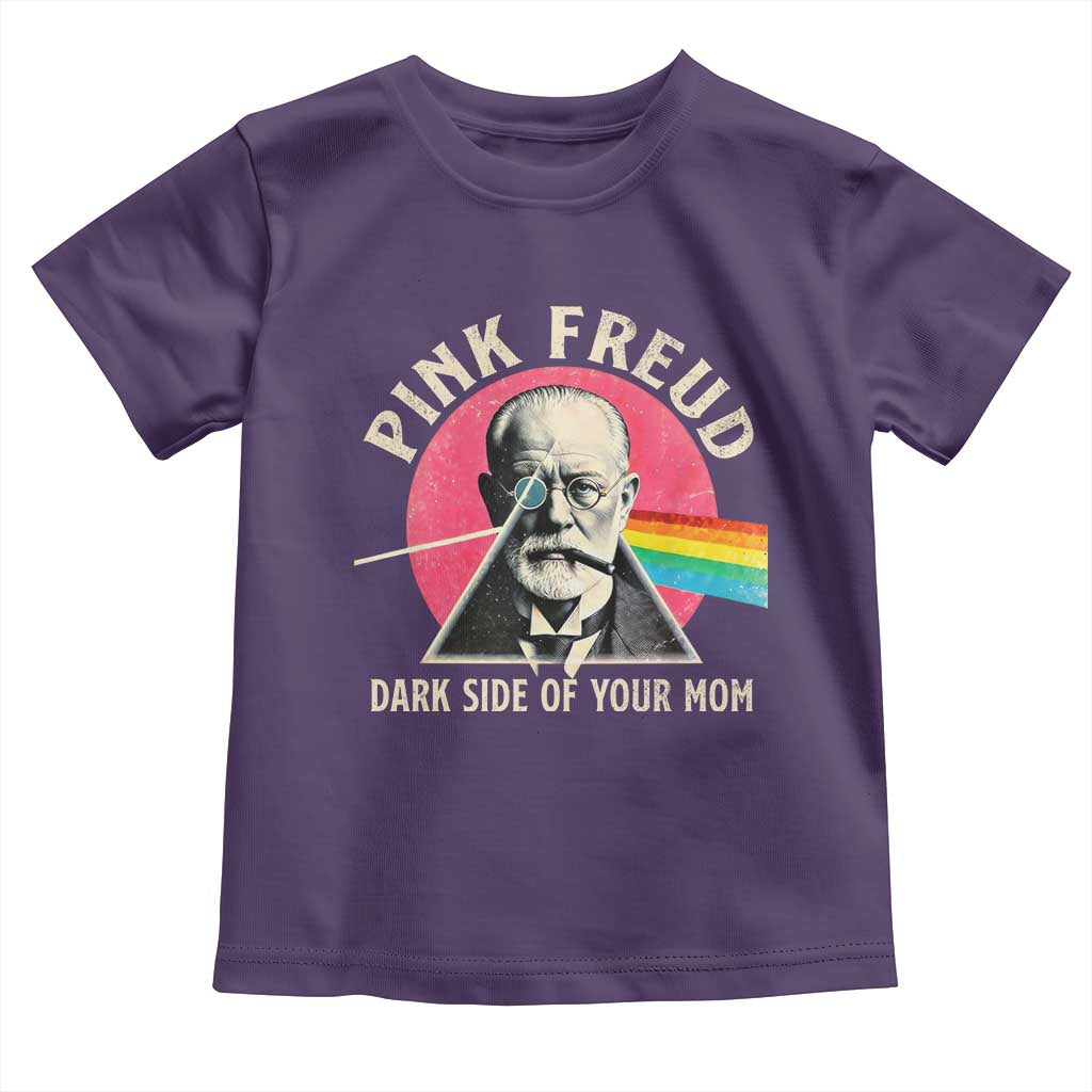 Pink Freud Dark Side Of Your Mom Toddler T Shirt Psychoanalysis Joke TS11 Purple Print Your Wear