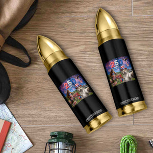 Cat Selfie with Bigfoot USA 250 Years Bullet Tumbler Funny 4th Of July Cat Graphic TS11 Print Your Wear