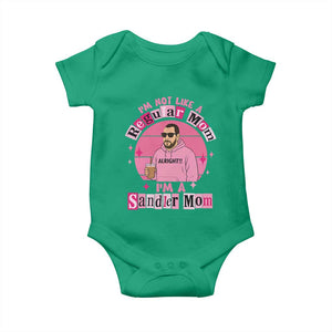 I Am Not Like A Regular Mom I Am A Sandler Mom Baby Onesie Funny Mother's Day Meme TS11 Irish Green Print Your Wear