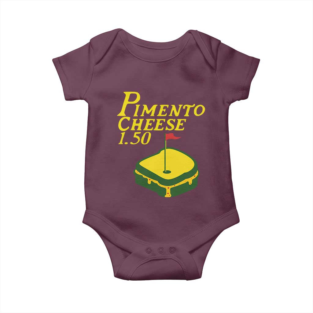 Pimento Cheese Baby Onesie Golf Foodie Golfer Tournament TS11 Maroon Print Your Wear