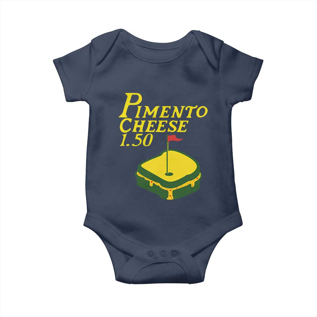 Pimento Cheese Baby Onesie Golf Foodie Golfer Tournament TS11 Navy Print Your Wear