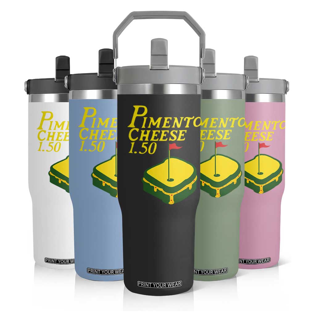 Pimento Cheese Flip Straw Tumbler Golf Foodie Golfer Tournament TS11 Print Your Wear
