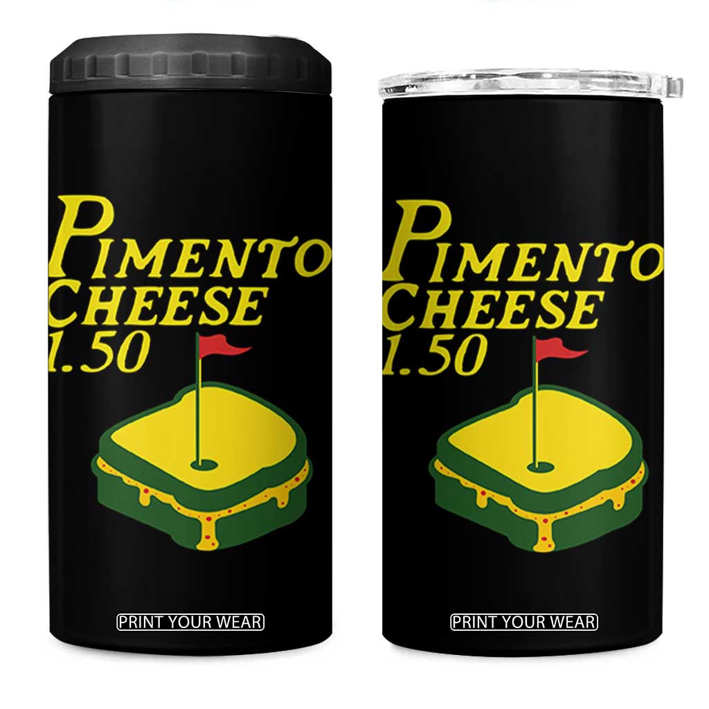 Pimento Cheese 4 in 1 Can Cooler Tumbler Golf Foodie Golfer Tournament TS11 One Size: 16 oz Black Print Your Wear