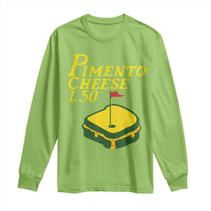 Pimento Cheese Long Sleeve Shirt Golf Foodie Golfer Tournament TS11 Lime Print Your Wear