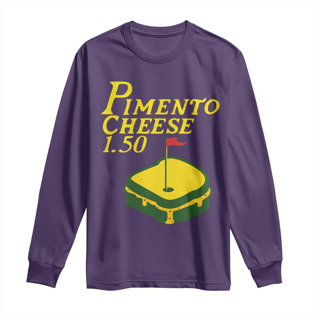 Pimento Cheese Long Sleeve Shirt Golf Foodie Golfer Tournament TS11 Purple Print Your Wear