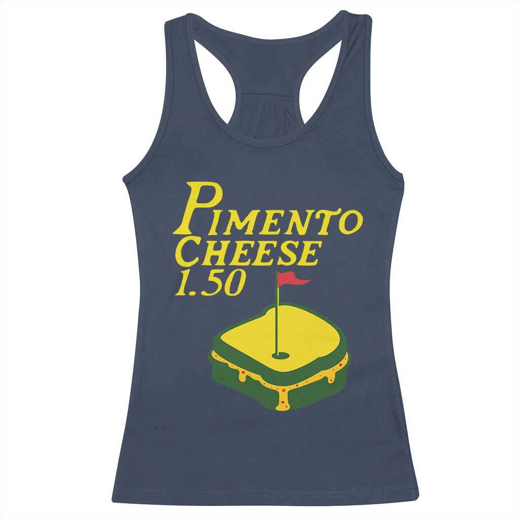 Pimento Cheese Racerback Tank Top Golf Foodie Golfer Tournament TS11 Navy Print Your Wear