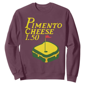 Pimento Cheese Sweatshirt Golf Foodie Golfer Tournament TS11 Maroon Print Your Wear