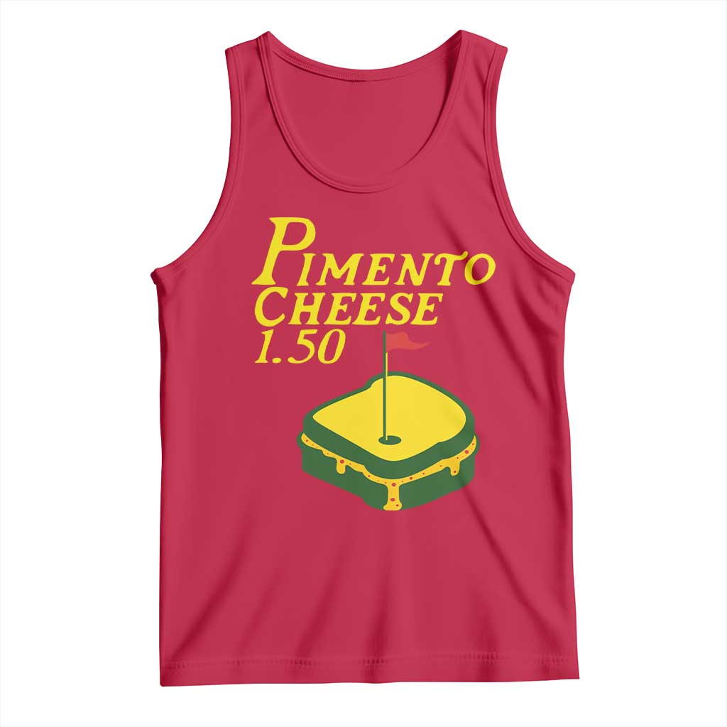 Pimento Cheese Tank Top Golf Foodie Golfer Tournament TS11 Red Print Your Wear