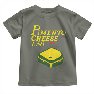 Pimento Cheese Toddler T Shirt Golf Foodie Golfer Tournament TS11 Military Green Print Your Wear