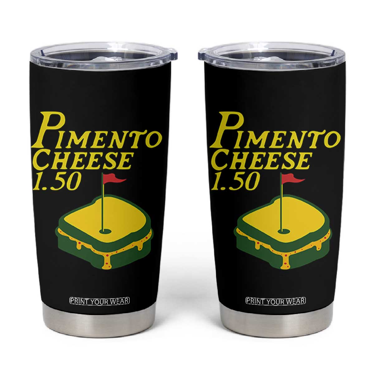 Pimento Cheese Tumbler Cup Golf Foodie Golfer Tournament TS11 Black Print Your Wear