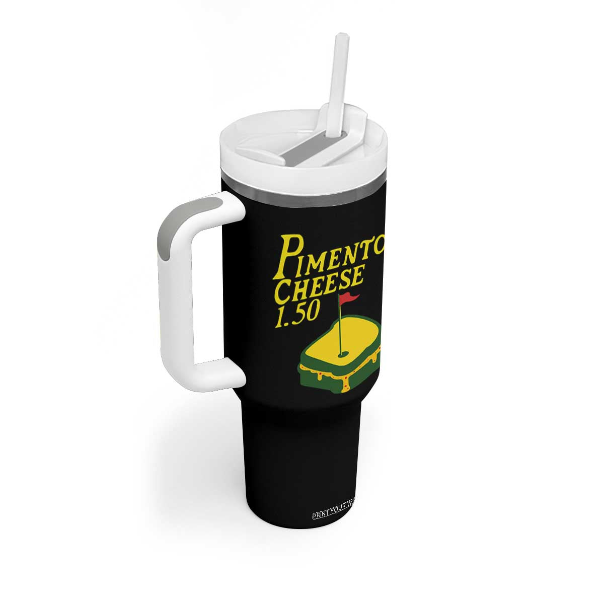 Pimento Cheese Tumbler With Handle Golf Foodie Golfer Tournament TS11 Print Your Wear