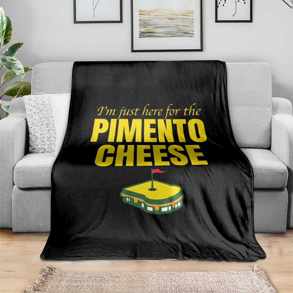 I'm Just Here For The Pimento Cheese Throw Blanket Funny Golf Foodie TS11 Print Your Wear