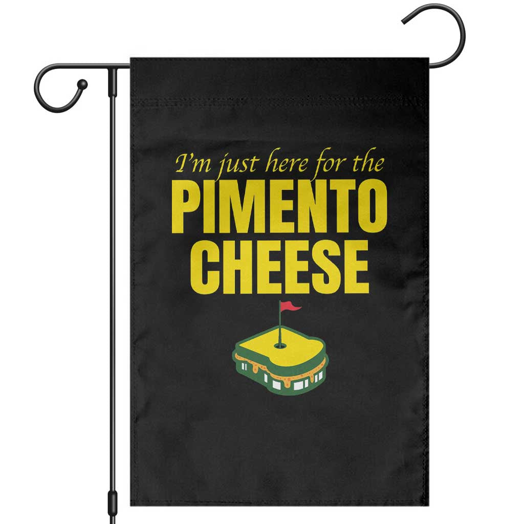 I'm Just Here For The Pimento Cheese Garden Flag Funny Golf Foodie TS11 Black Print Your Wear