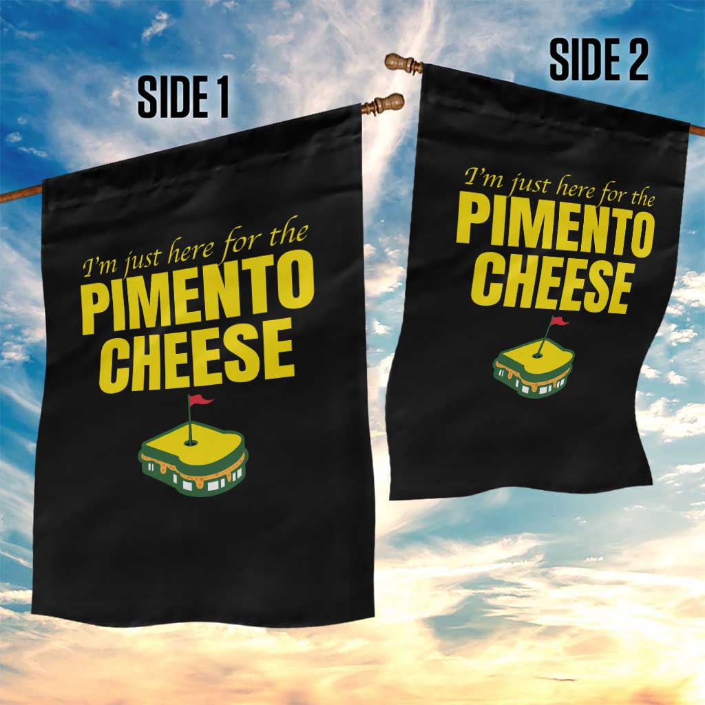I'm Just Here For The Pimento Cheese Garden Flag Funny Golf Foodie TS11 Print Your Wear