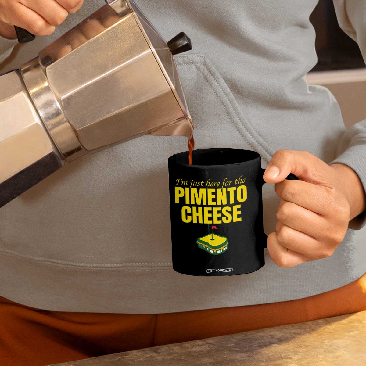 I'm Just Here For The Pimento Cheese Coffee Mug Funny Golf Foodie TS11 Print Your Wear