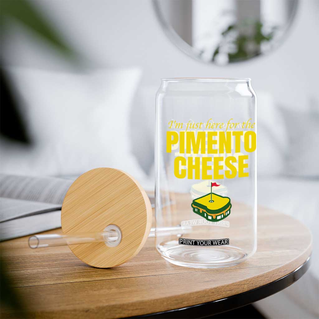 I'm Just Here For The Pimento Cheese Glass Can Funny Golf Foodie TS11 Print Your Wear