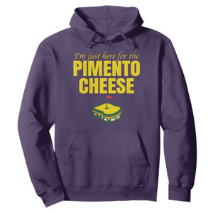 I'm Just Here For The Pimento Cheese Hoodie Funny Golf Foodie TS11 Purple Print Your Wear